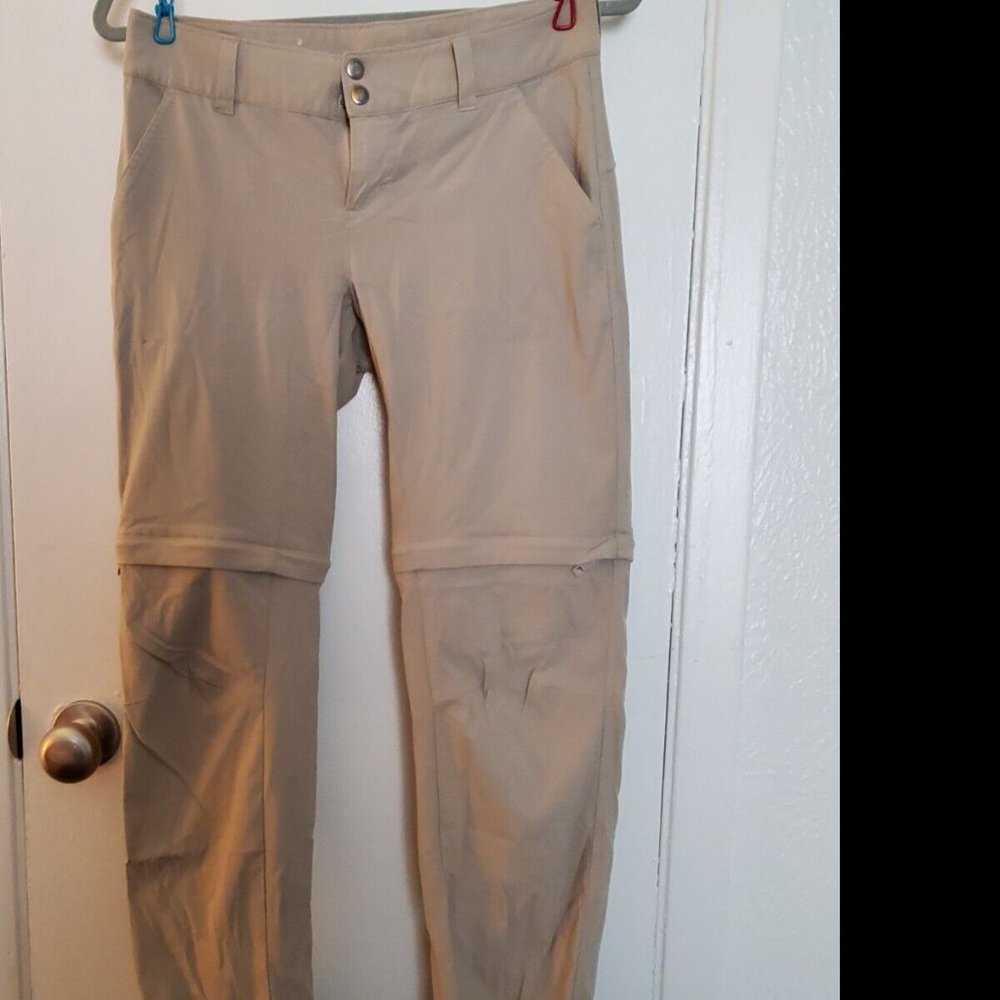 Columbia 2in1 Outdoor Shorts Pants Tight Hem Women Beige 4 Short GUC